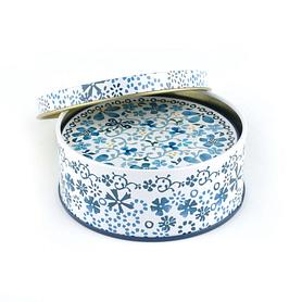 Blik met onderzetters 6x