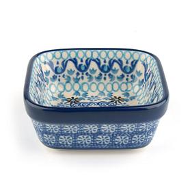 Vierkante kom 170 ml Blue Coral