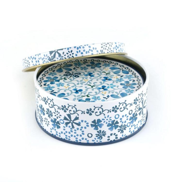 Blik met onderzetters 6x 1