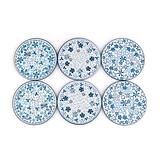 Blik met onderzetters 6x 2