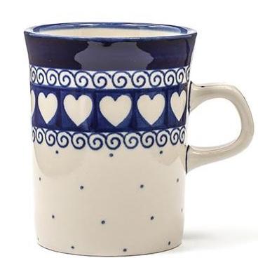 Rechte mok 250 ml White Valentine