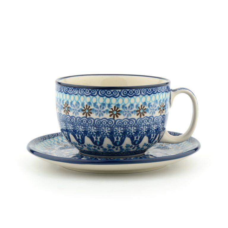 Kop en schotel 240 ml Blue Coral 1