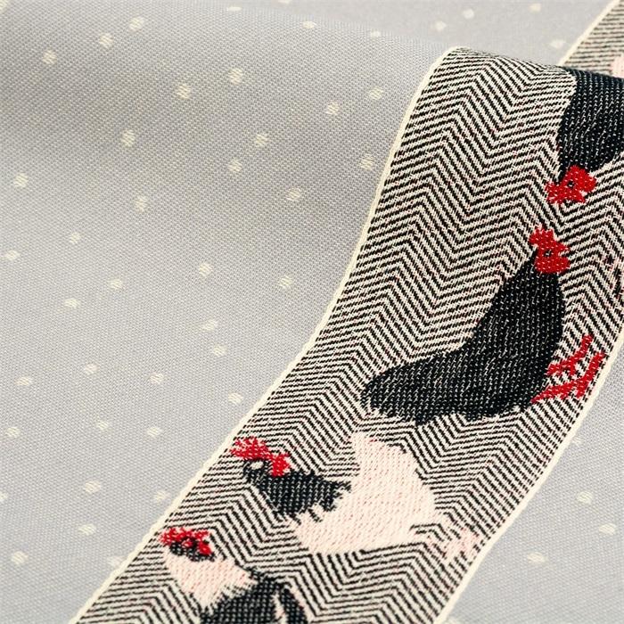 Tea Towel Chickens Grey 2