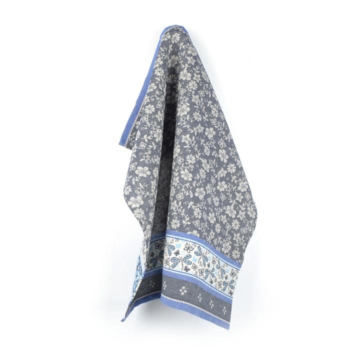 Tea Towel Dragonfly Dark Blue 1