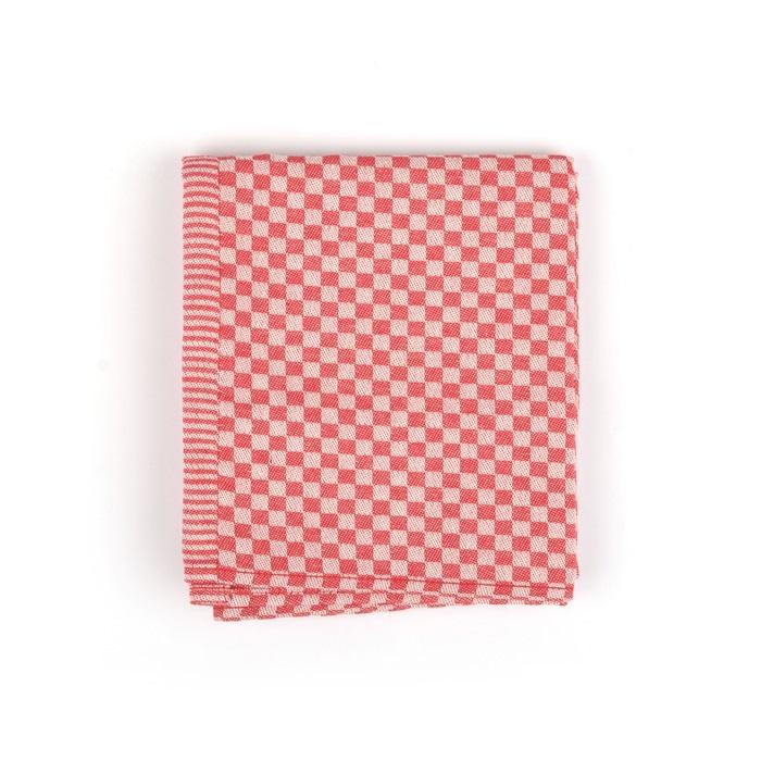 Tea Towel Small Check Red 3